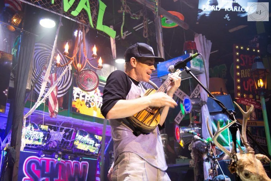 Ryan Today laughing with ukulele