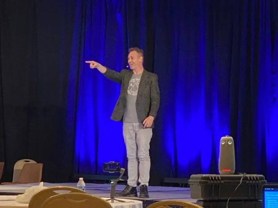 Ryan Today speaking on stage